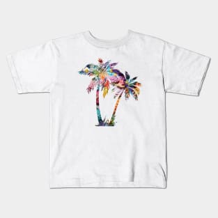 Coral Reef Palm Trees Kids T-Shirt